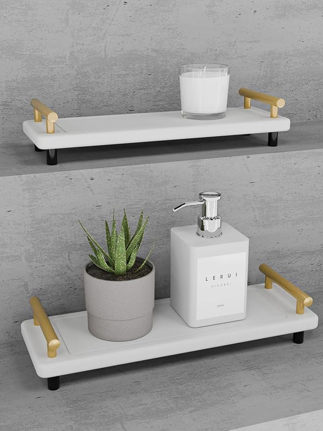 Instant Dry Sink Caddy 2PCS, Kitchen Sink Caddy Water Absorbing Stone Tray for Sink, Quick Drying... | Amazon (US)