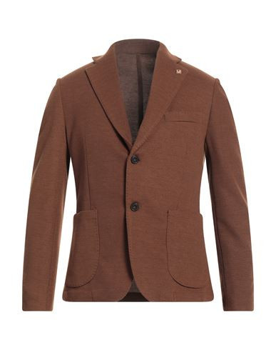 Out/fit Man Blazer Brown Size 34 Polyester, Viscose, Elastane | YOOX (US)