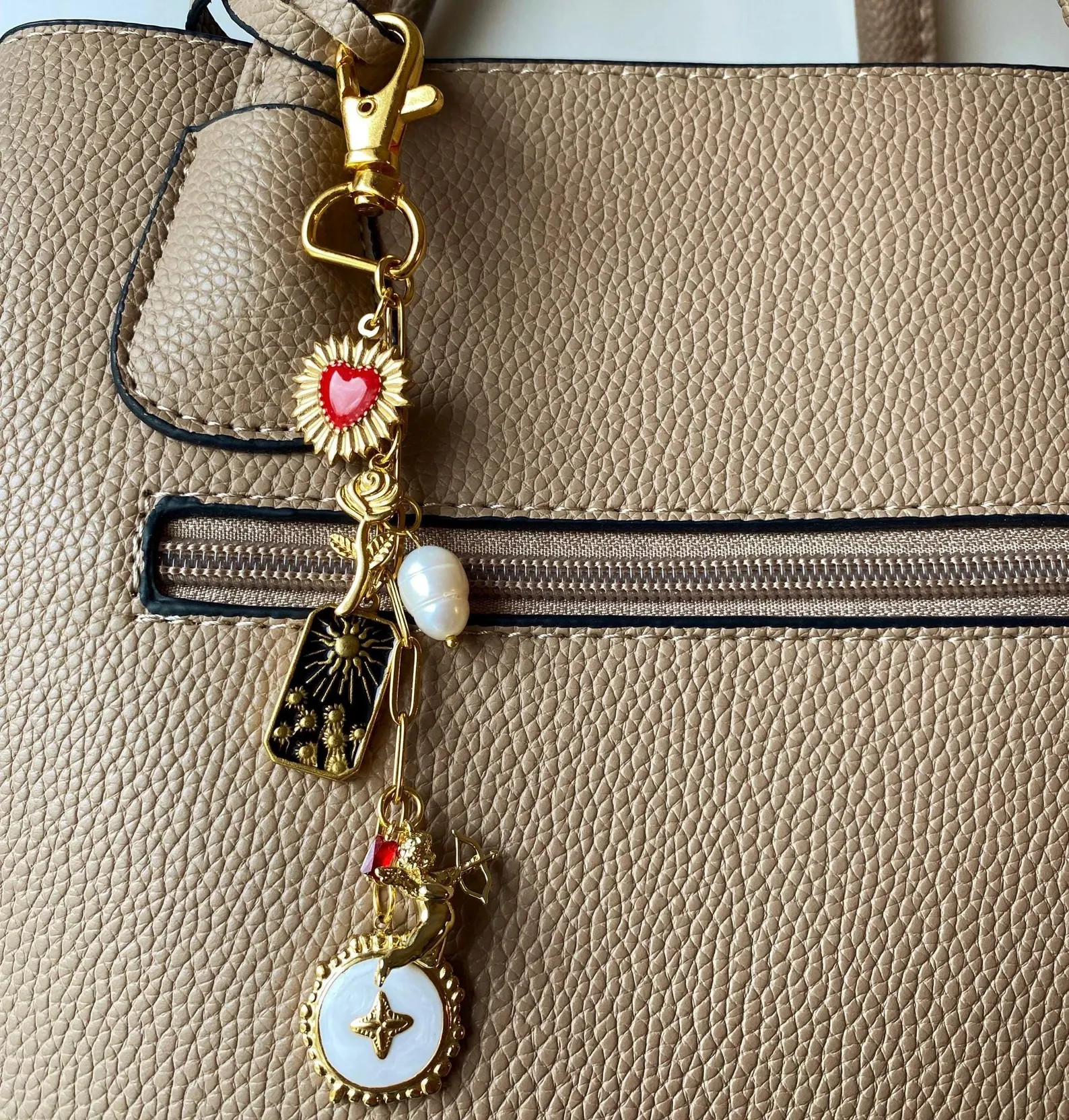 Charm Keychain, Custom Keychain, Personalized Bag Charm, Purse Chain Accessory, Trendy Handbag Ch... | Etsy (US)