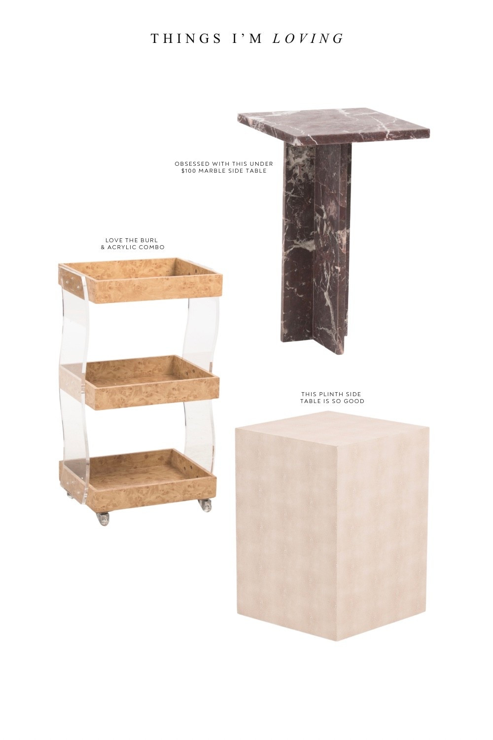 New decor at tj maxx im loving 

Marble side table, plinth side Table, acrylic, home decor 

#LTKHome