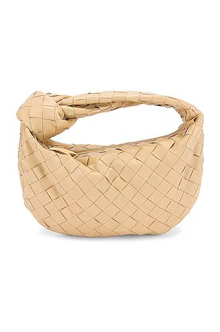 Bottega Veneta Mini Jodie Bag in Porridge & Gold | FWRD | FWRD 