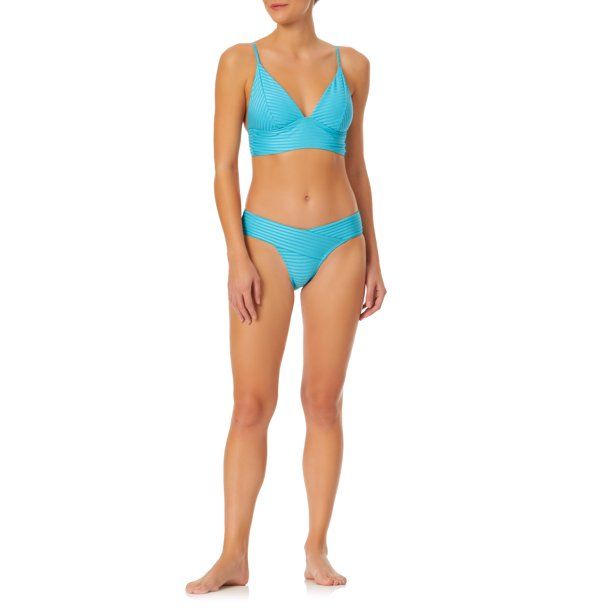 No Boundaries Junior's Solid Plunge Bikini Top | Walmart (US)