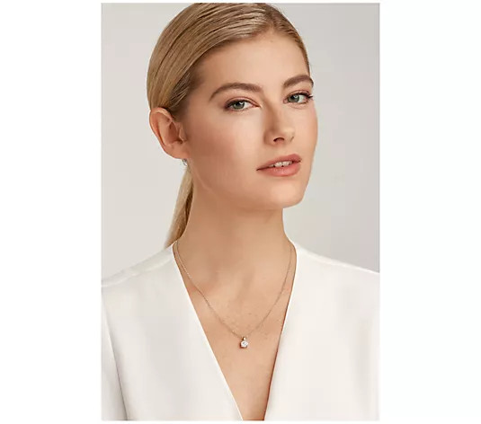 LuxLab Diamonds 0.40 cttw Lab Grown Pendant w/ Chain, Sterling - QVC.com | QVC