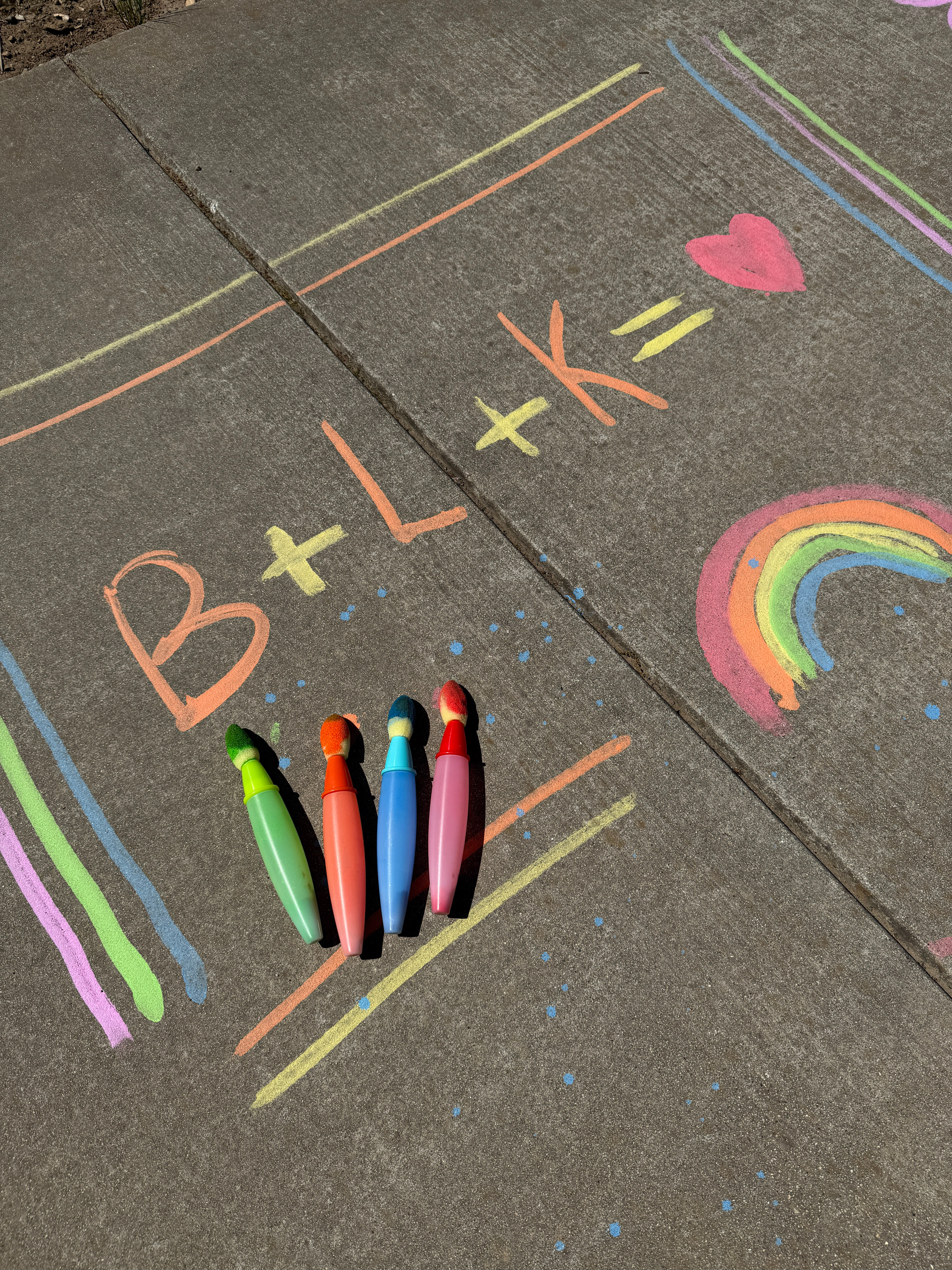 Sidewalk chalk paintbrushes are specialized brushes designed to turn chalk into paint, letting you create colorful artwork on sidewalks, driveways, and pavement with smoother, paint-like strokes. 

 #LTKdayinmylife #LTKmomlife #LTKKids