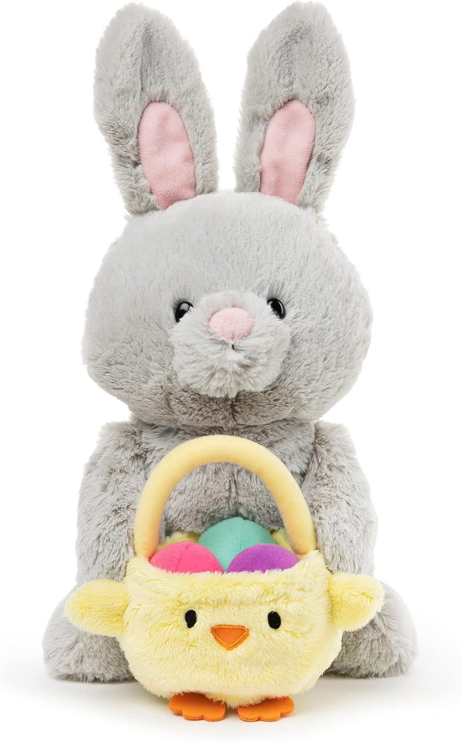 GUND Amazon Exclusive Easter Bunny with Basket, Gray, 10" | Amazon (US)