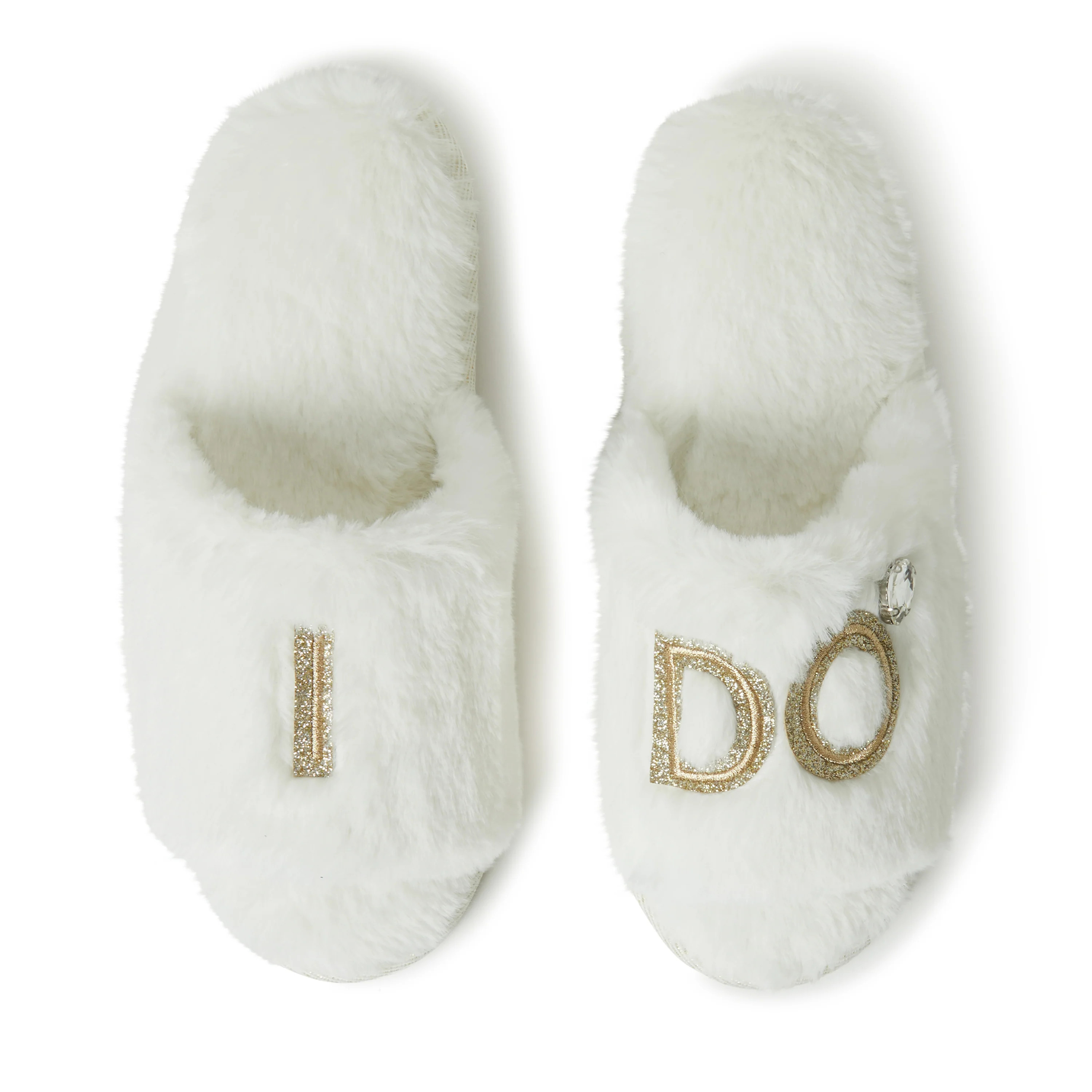Dearfoams Womens Lane Bridal Slide Slippers | Shop Simon