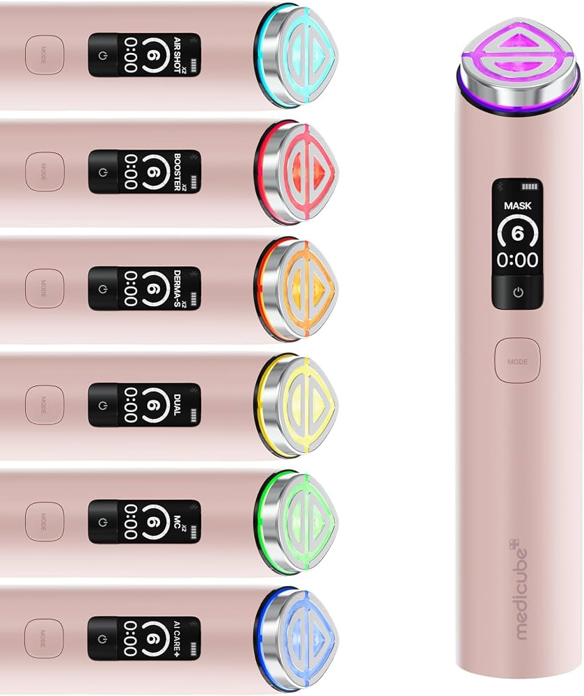 medicube Booster Pro X2\u2122 - 7 in 1 Glow Beauty Device, 2X Glow Care, Pink | Amazon (US)