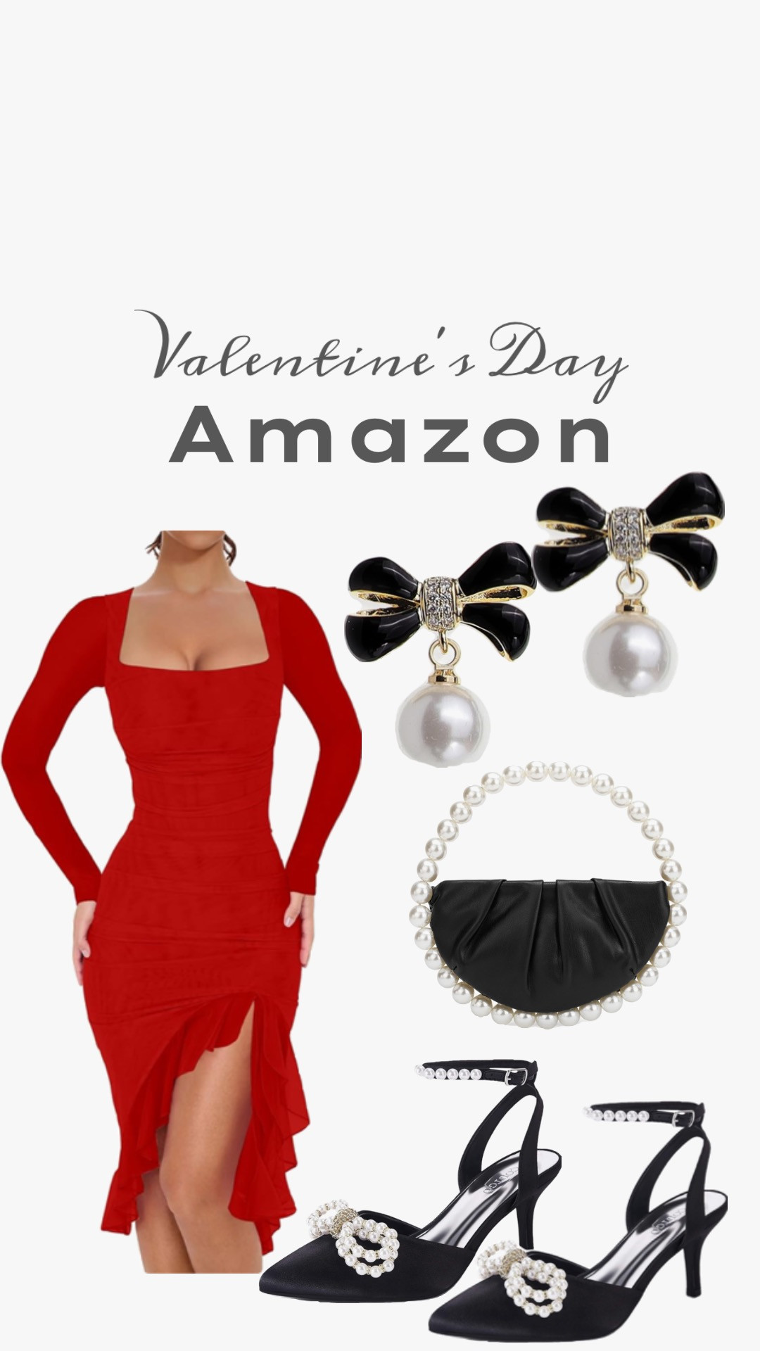 BORIFLORS Women's Sexy Ruched Bodycon Midi Dresses Elegant Mesh Long Sleeve Square Neck Ruffle Hem Cocktail Party Dress | Amazon (US)