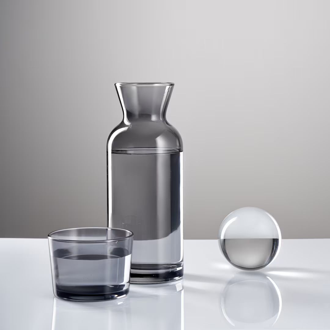 Bedside Water Carafe and Glass Set 23.6 Oz Mouthwash - Etsy | Etsy (US)