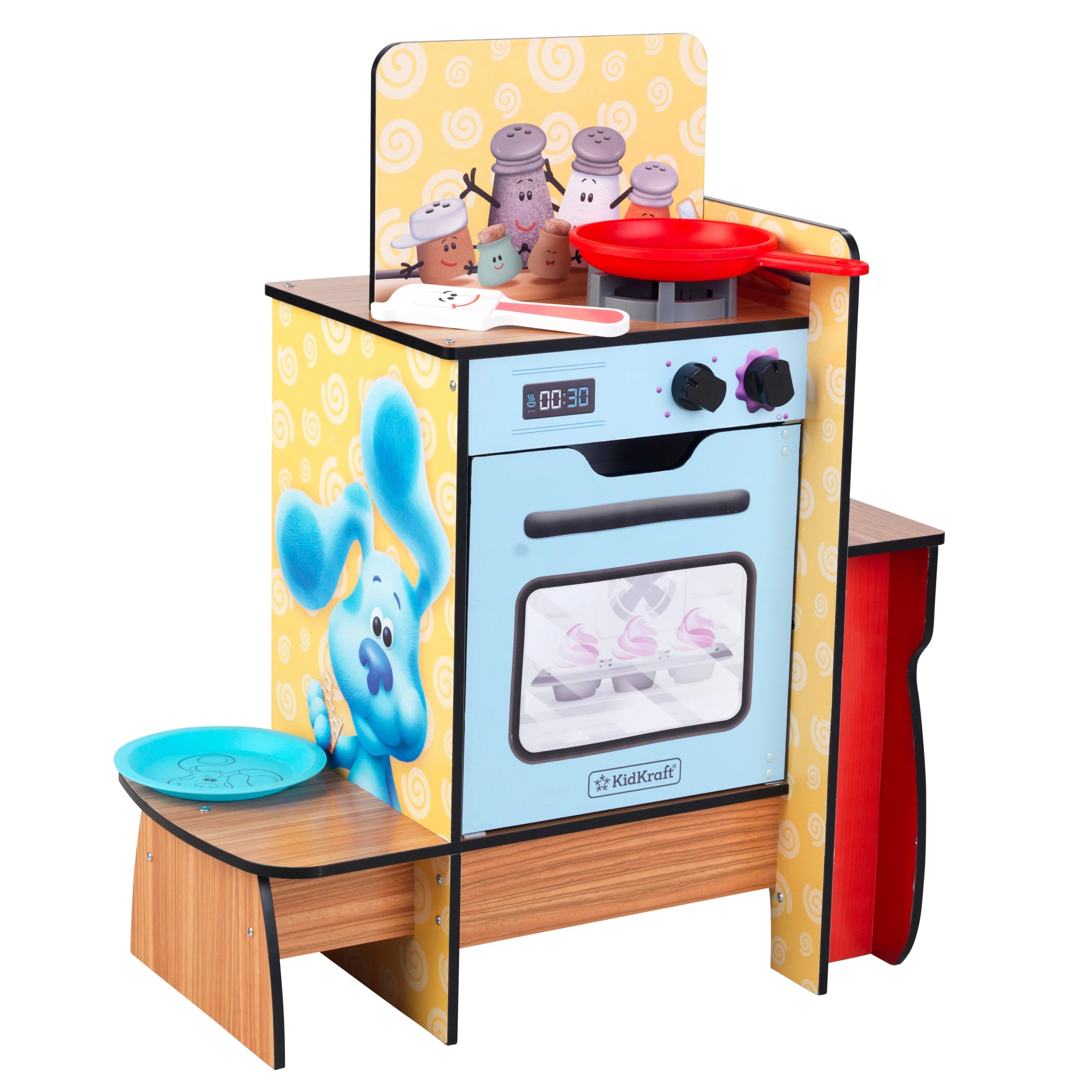 KidKraft Blue's Clues & You! Cooking-Up-Clues Wooden Play Kitchen with Handy Dandy Notebook | Walmart (US)
