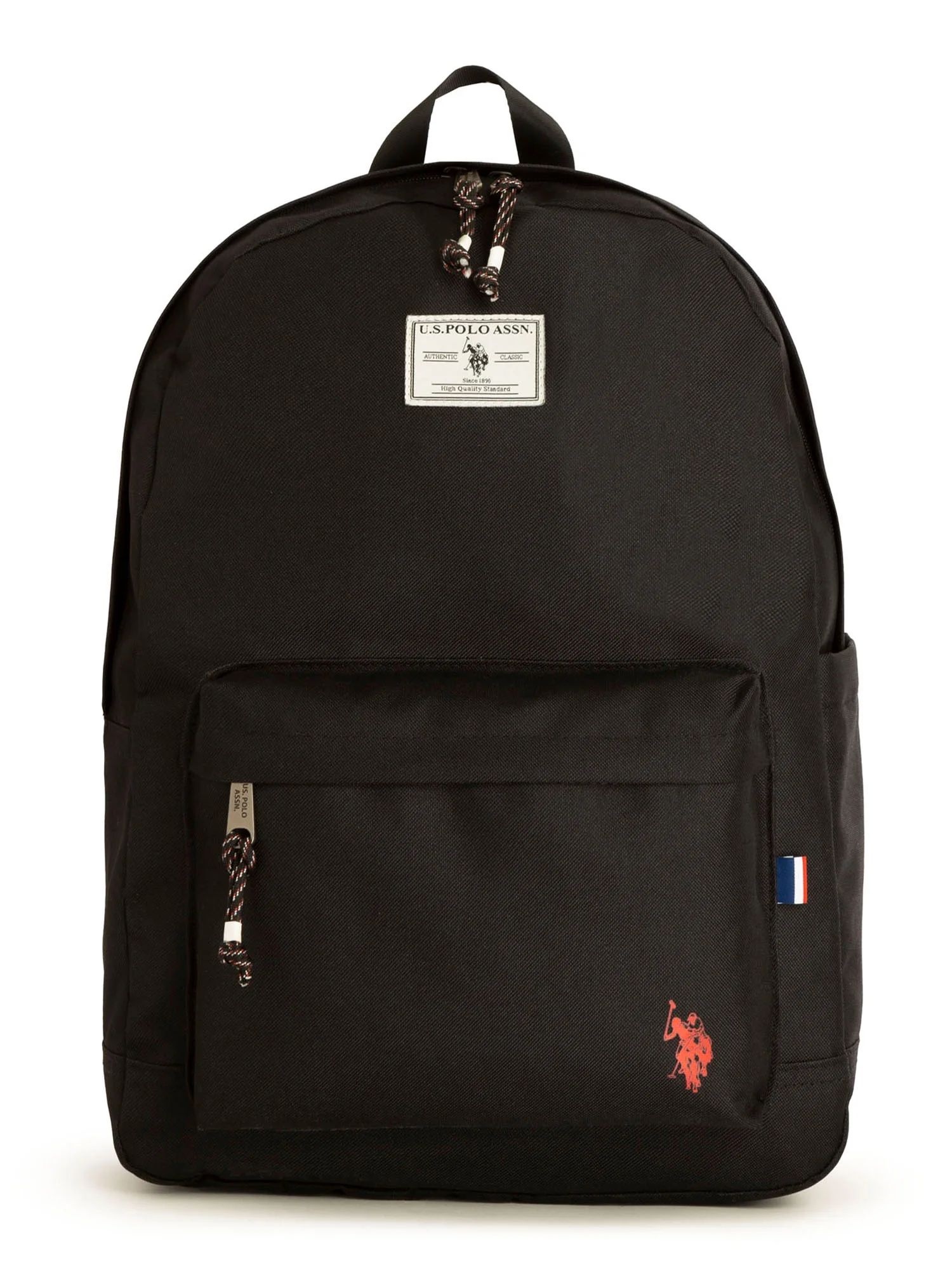 U.S. Polo Assn. Adult 18" Water-Resistant Backpack, Black | Walmart (US)