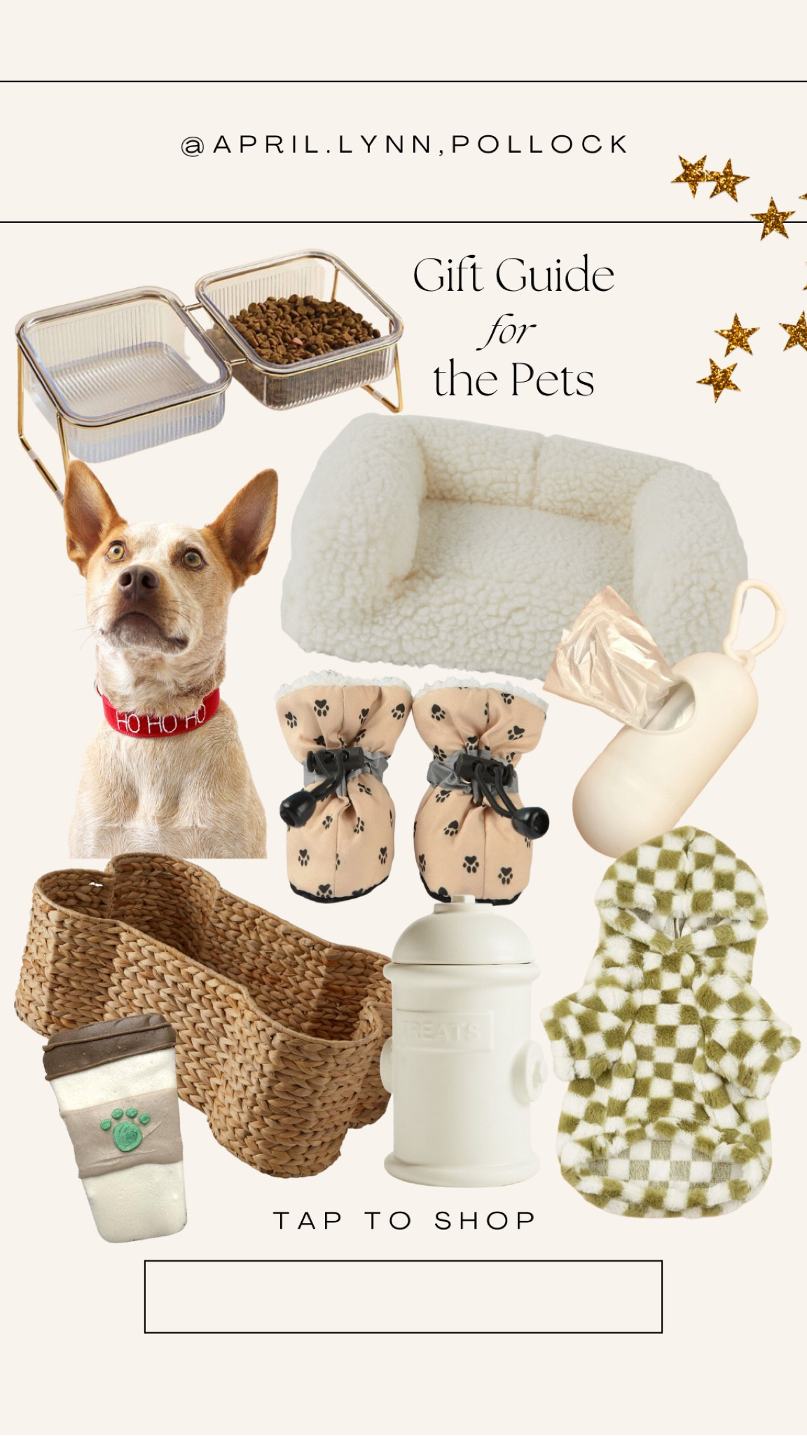 Gift guide for pets / pet gift ideas / pet bed / pet food dish / pet storage basket / pet collar / pet outfit / dog treat container 

#LTKGiftGuide #LTKHoliday #LTKunder50