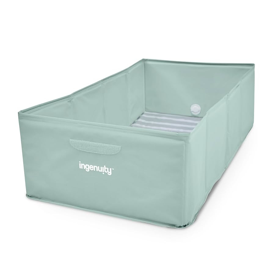 Ingenuity Tuckaway Toddler Folding Tub, Converts Shower to Tub, Folds to Store, Easy to Clean, No... | Amazon (US)