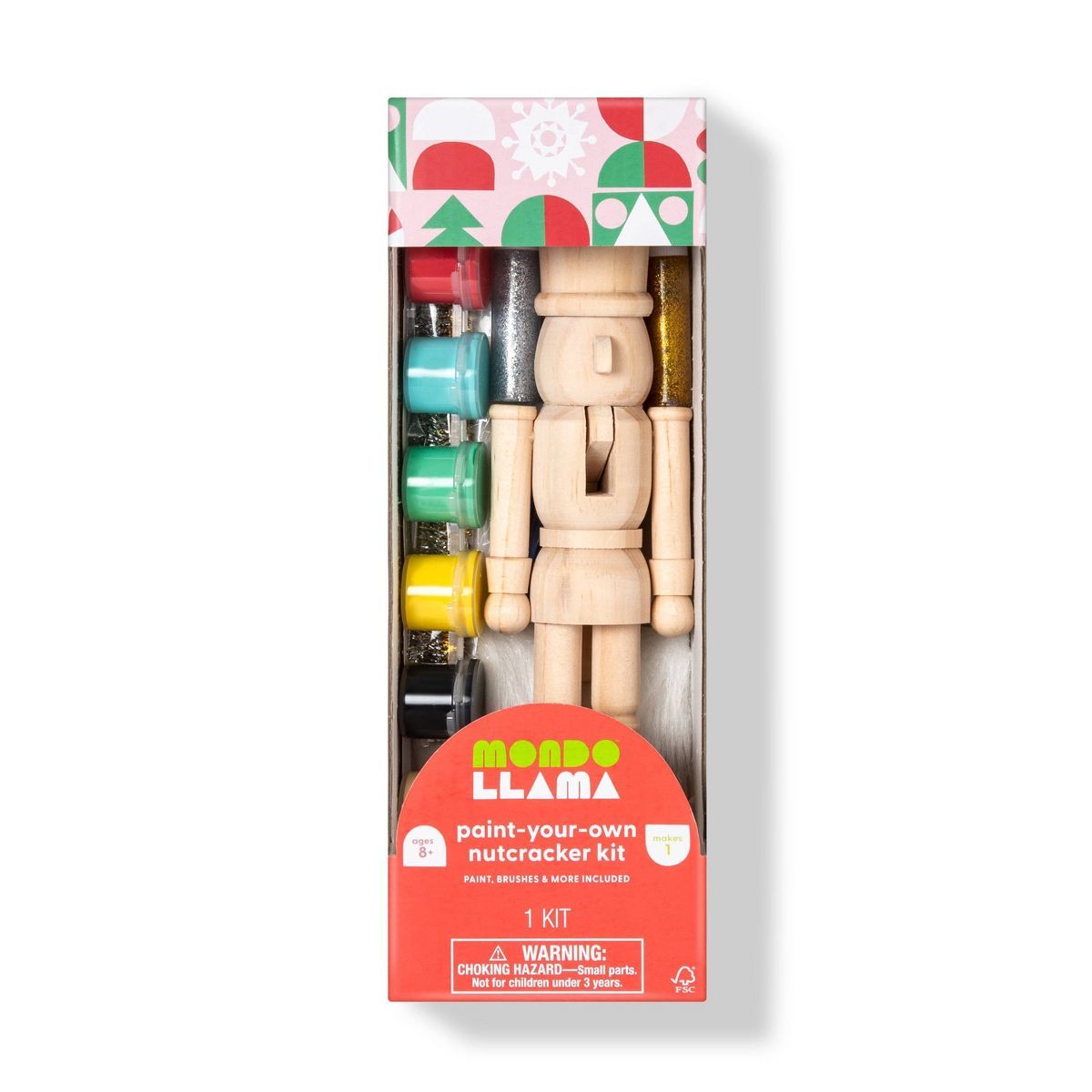Paint-Your-Own Wood Nutcracker Kit - Mondo Llama™ | Target