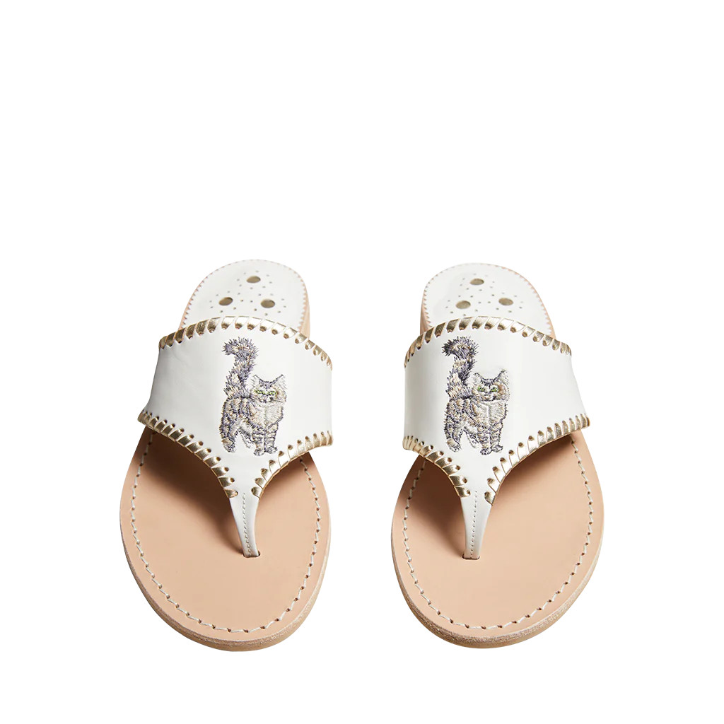 Maine Coon Embroidered Sandal | Jack Rogers