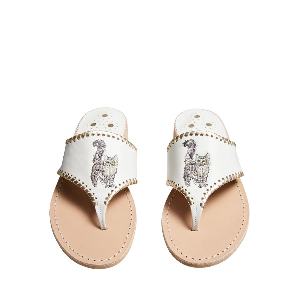 Maine Coon Embroidered Sandal | Jack Rogers