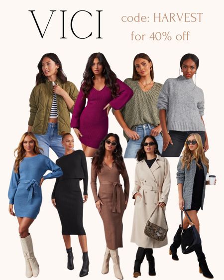 Code: HARVEST for 40% off select items 

#vici #sale #fall #outfit #look

#LTKSeasonal #LTKHoliday #LTKCon