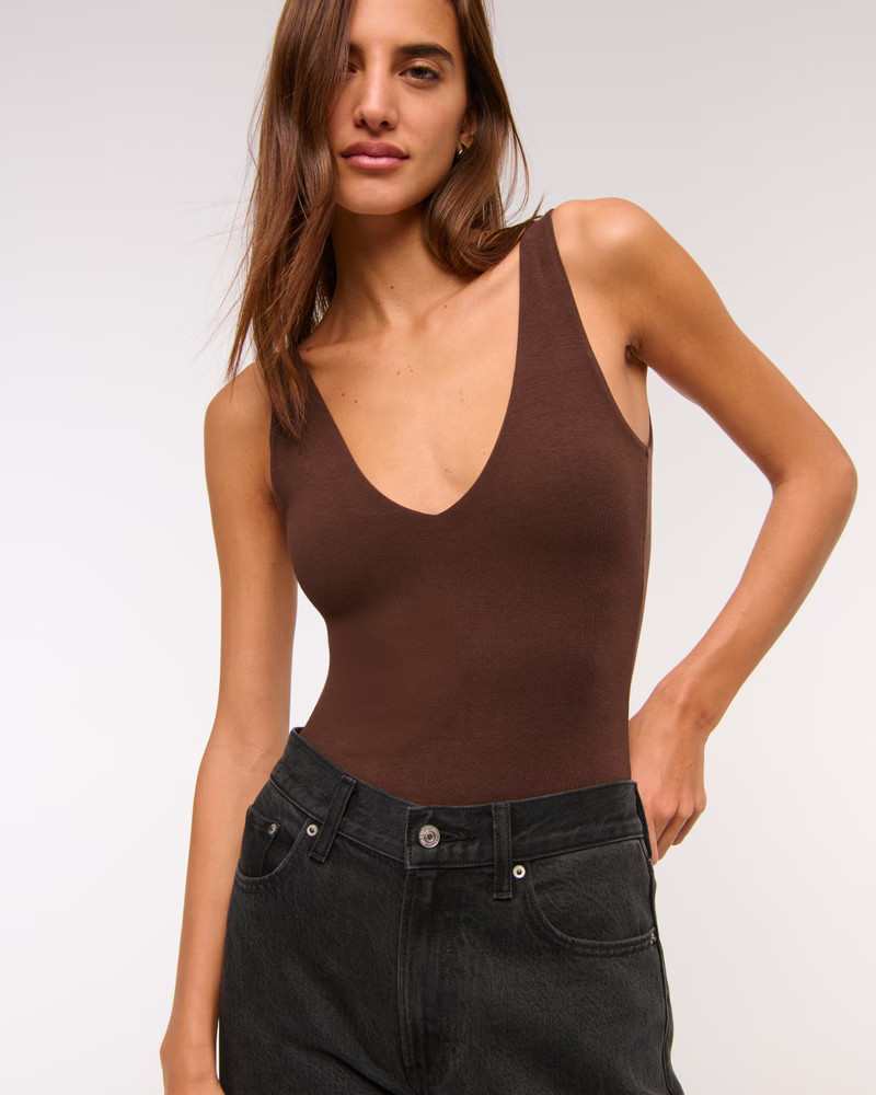 Bra-Free Plunge Bodysuit | Abercrombie & Fitch (UK)