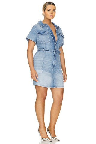 Good American Fit For Success Mini Dress in Blue274 from Revolve.com | Revolve Clothing (Global)
