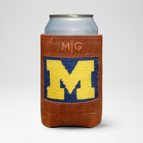 Smathers &amp; Branson Collegiate Needlepoint Can Cooler | Mark and Graham
