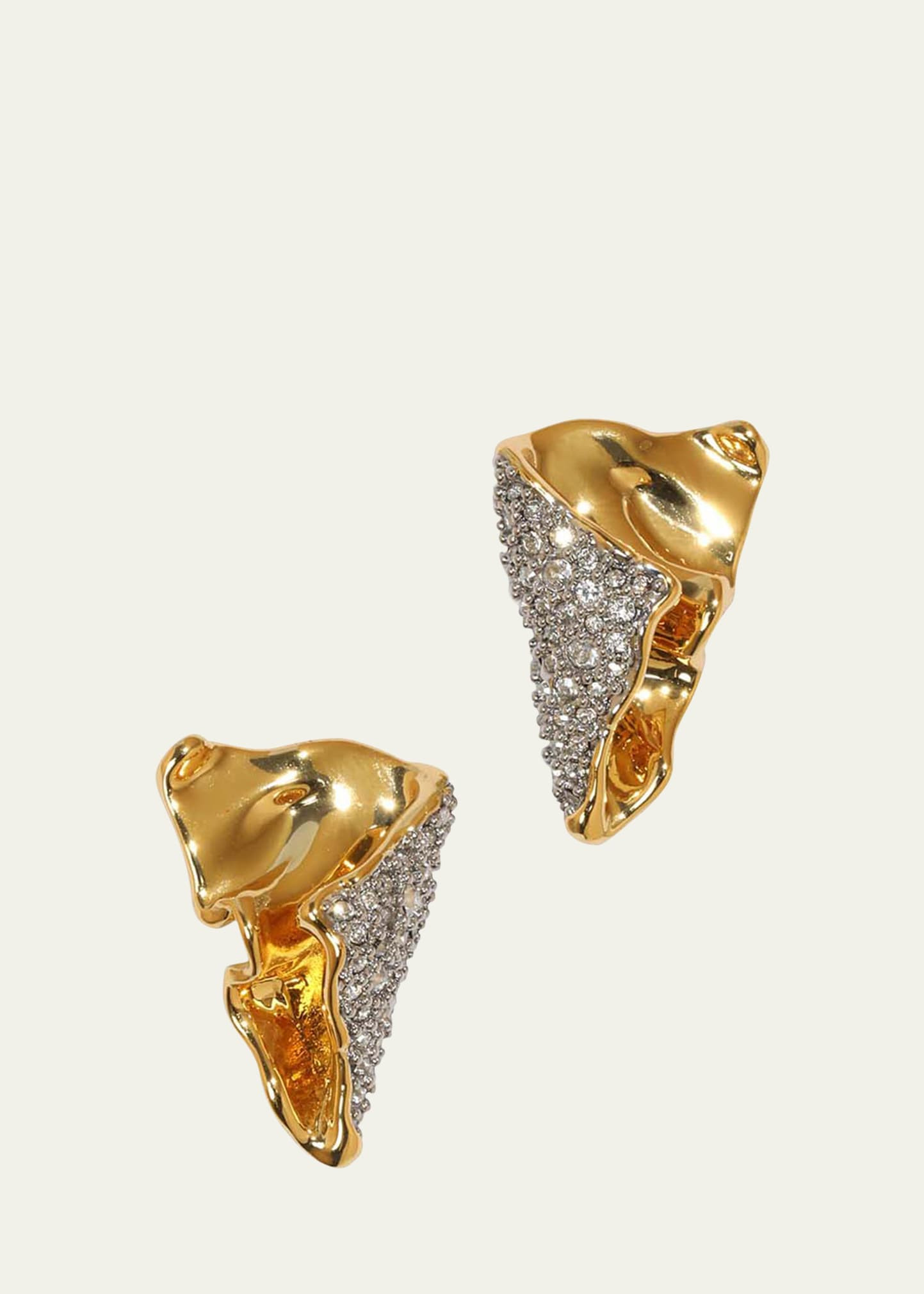 Alexis Bittar Solanales Crystal Folded Earrings | Bergdorf Goodman