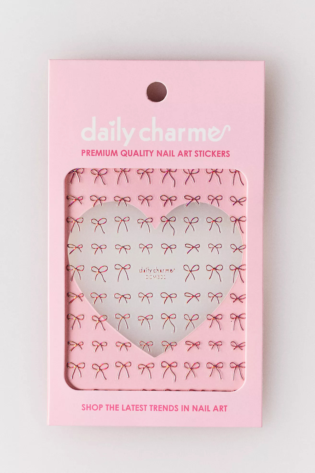 Daily Charme 3D Patchwork Hearts Nail Stickers | Anthropologie (US)