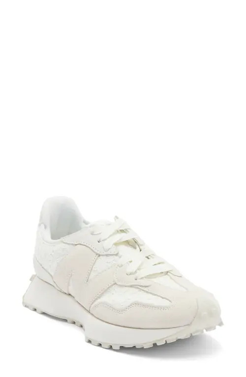 New Balance 327 Lace Sneaker in Sea Salt/Sea Salt at Nordstrom, Size 7.5 | Nordstrom