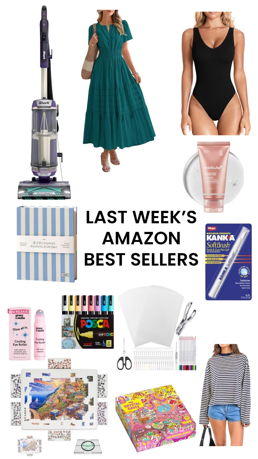 Last week’s most-loved Amazon finds. Proof that the internet has excellent taste.

amazon best sellers, amazon favorites, amazon must haves, amazon finds, viral amazon products, popular amazon items, trending amazon finds, home organization amazon, vacuum cleaner, shark vacuum, maxi dress women, summer dress women, one piece swimsuit women, document organizer, puzzle board, portable puzzle table, magic puzzle, posca markers, paint pens, craft supplies, office supplies, cooling eye roller, skincare tools, kanka mouth pain pen, striped long sleeve shirt women, casual outfit women, amazon home essentials, everyday essentials, gift ideas, practical finds, internet favorites, top rated amazon products

#LTKBeauty #LTKHome #LTKKids