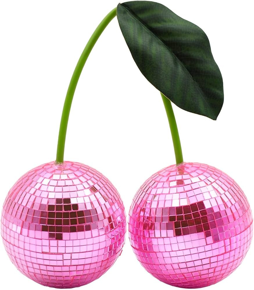 Disco Ball 2024 New Cherry Disco Mirror Ball Hanging Reflects Light Ball for DJ Club Stage Bar Pa... | Amazon (US)