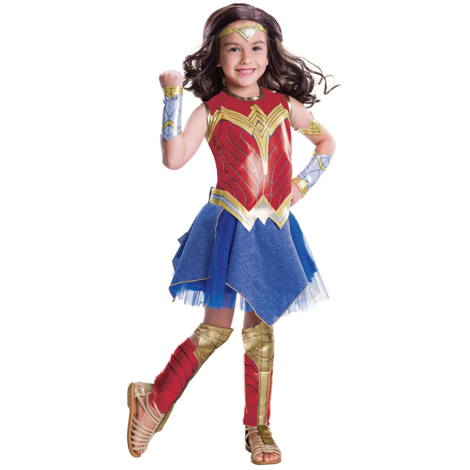 Justice League Movie - Wonder Woman Deluxe Child Costume M - Walmart.com | Walmart (US)
