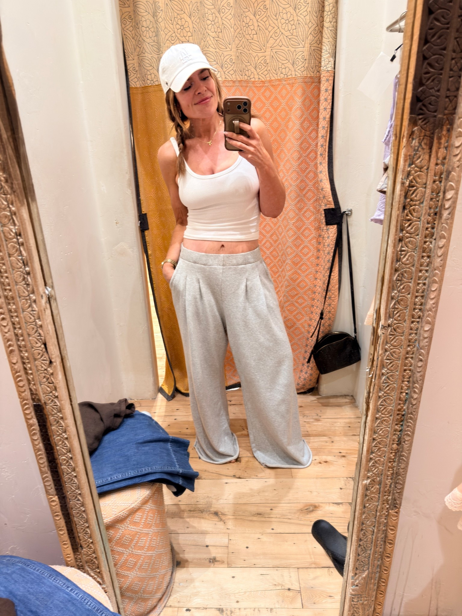 Easy breezy summer outfit. The Aerie pants are sweatsuit material with trouser flattery. No need to size up, they are perfectly oversized. 

Pants: Small
Tank: XS

#LTKmomlife #LTKOver40 #LTKootd