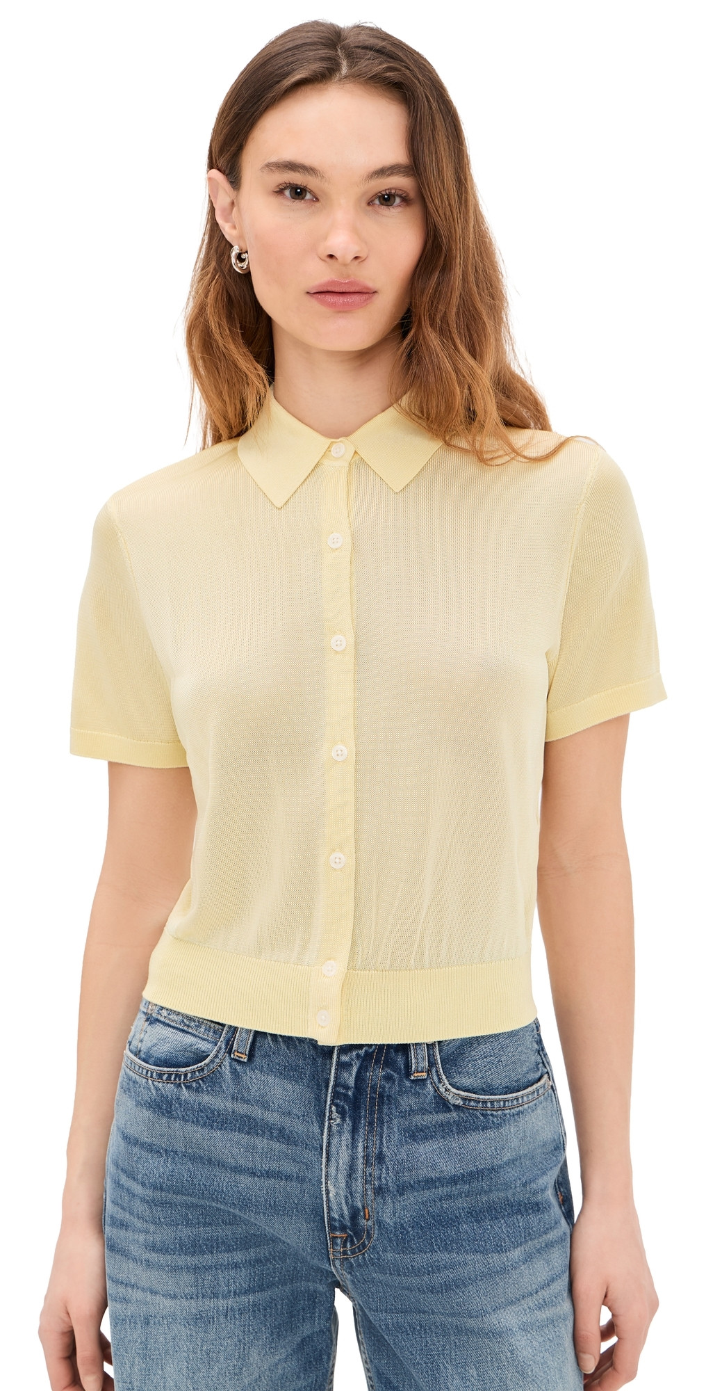 Pistola Lucca Cardigan Pale Yellow M | Shopbop