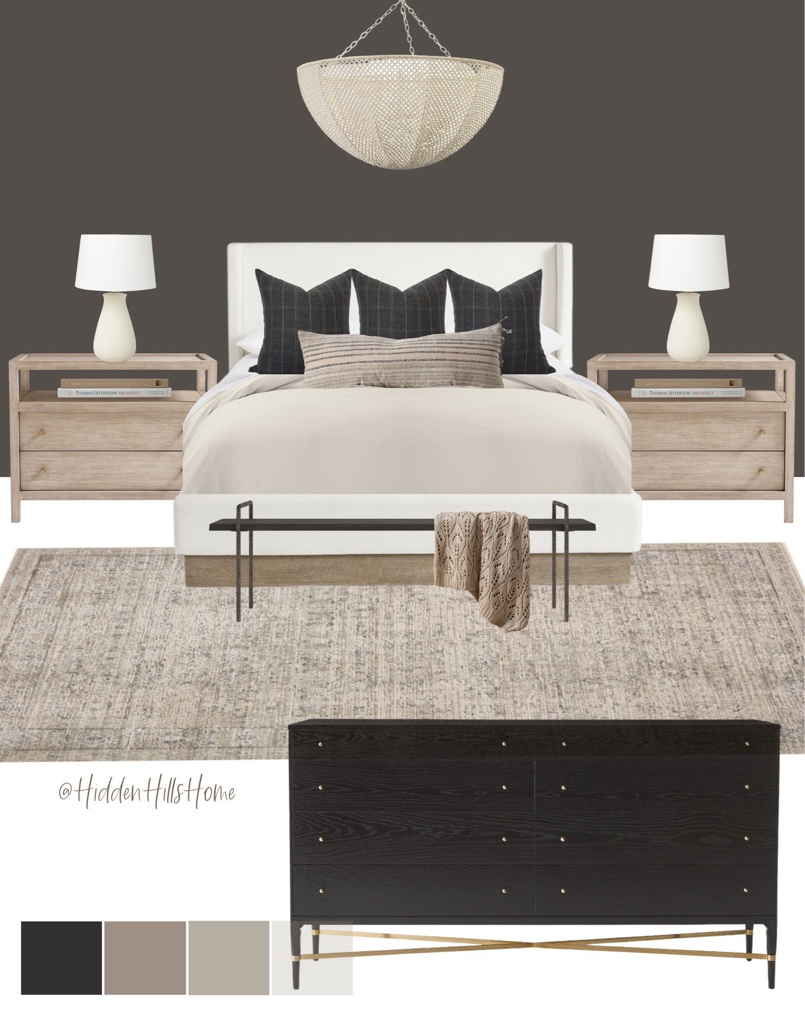 Moody modern classic master bedroom mood board, bedroom design inspiration, home decor, cozy bedroom design #moody #modern-classic 


#LTKSaleAlert #LTKSeasonal #LTKHome