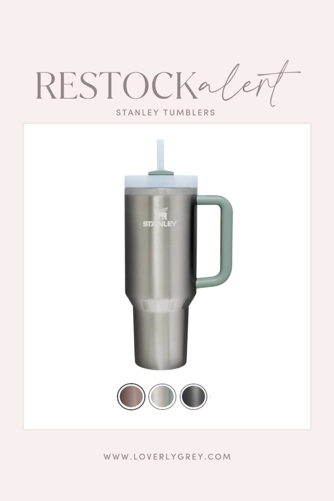 Stanley 40 oz Tumblers are back in 3 new colors! #loverlygrey 

#LTKtravel #LTKunder50 #LTKFind
