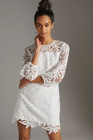 Shoshanna Lace Mini Dress | Anthropologie (US)