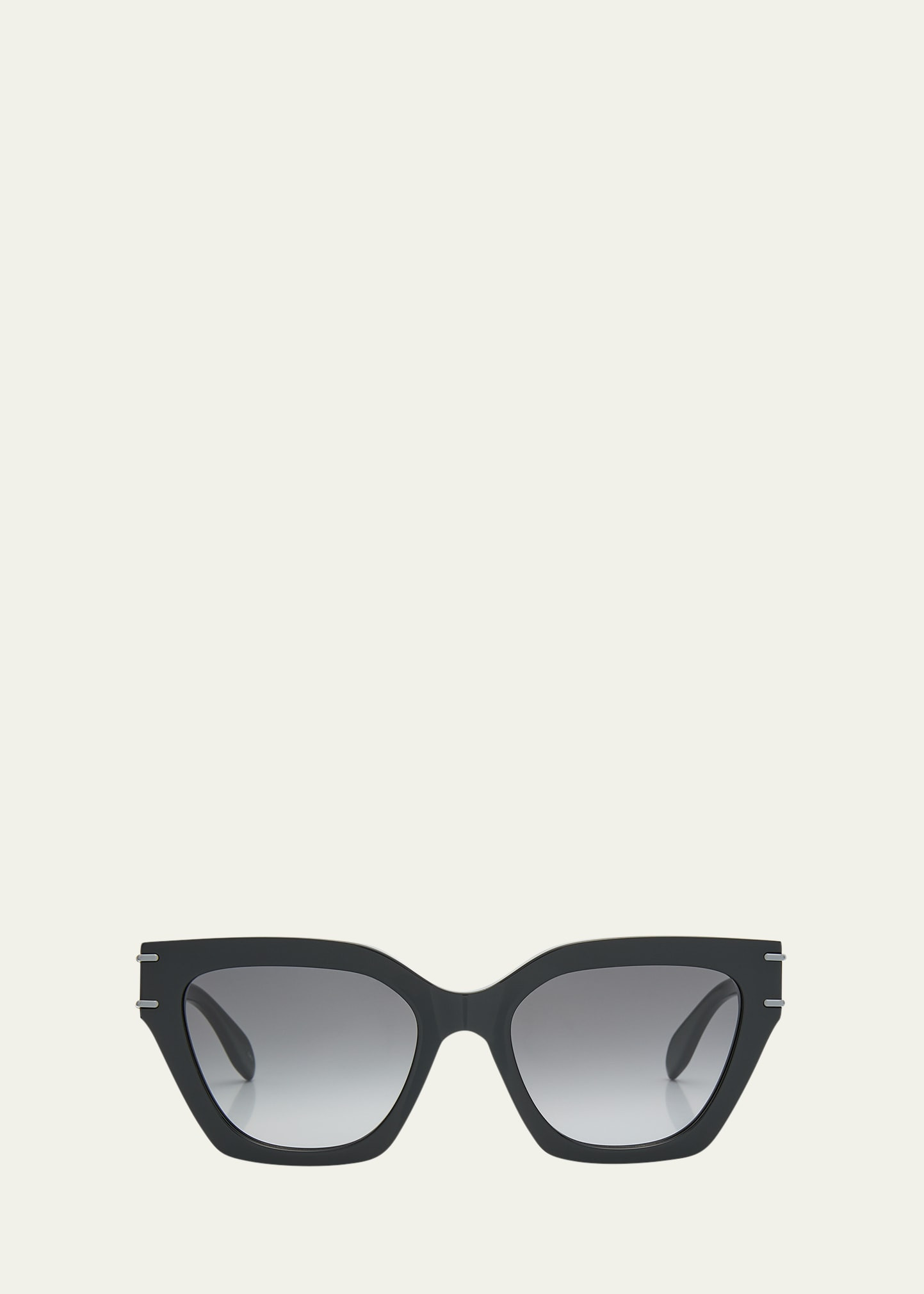 Acetate Cat-Eye Sunglasses w/ Logo Detail | Bergdorf Goodman