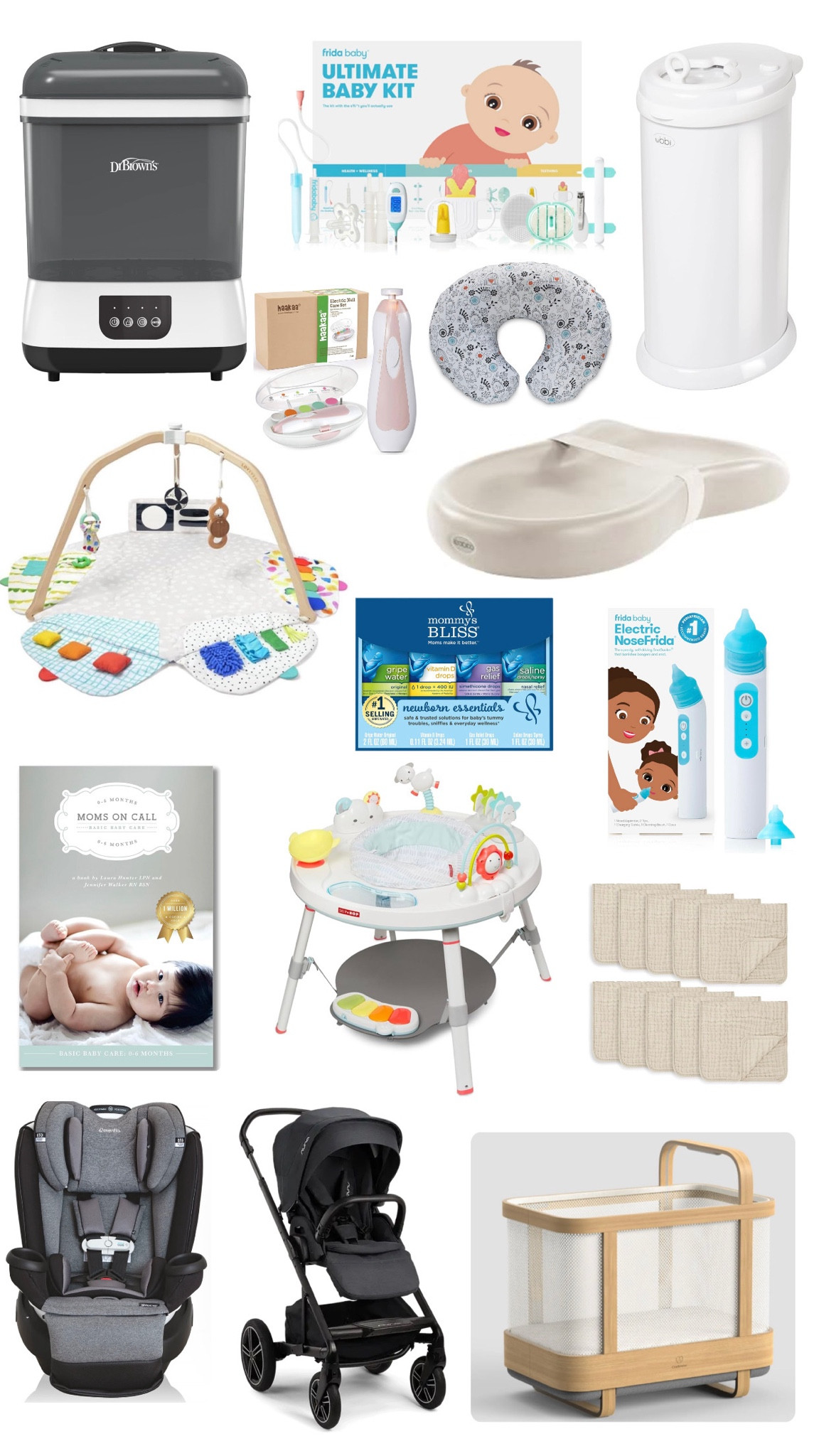 MY MOST USED TOP BABY REGISTRY ITEMS for birth to six months!

okay, I could ramble on endlessly about each item because they are THAT good & SO worth it, especially for the first six months!

Cradlewise is 100000% it!!! It’s better than the snoo & essentially is the same price (but you use it for 2 years instead of snoo’s 6 months). It’s run by an app on your phone, has built in camera, white noise, movement, etc. the best thing on the market for sleep (discount code: VMHRLG9UWB)

what worked for us, a convertible car seat. I was not about to mess with a car seat I had to take in and out (& baby is only so small for so long). the rotating one is the best + the Nuna Mixx Next lays flat, so it’s basically its own bassinet! no need to purchase a bassinet attachment or an infant car seat! win win!
the keekaroo is the best changing pad, easy to clean with just a simple wipe! the ubbi for all the dirty diapers is a must, it keeps all the smells in & doesn’t absorb any odors! 

the frida ultimate baby kit has everything you need in a moments notice! you’ll never know you needed the windi gas passer until it’s 2 AM, and will be so grateful to have on hand (same with the mommy’s bliss essentials kit) 

the lovevery playmat is a perfect things to use since birth, as it offers both contrast cards for the early days & sensory options when they are older. the skip play hop table is so much fun starting at 5/6 months! it has everything to keep baby entertained (& contained) for a long time!

the dr browns bottler sterilizer will forever be my favorite, even long after the days of bottle sterilizing, it makes a great streak free wine glass cleaner!

all the other items are still so used and so needed on a daily/weekly basis!

#LTKBaby #LTKBump #LTKGiftGuide