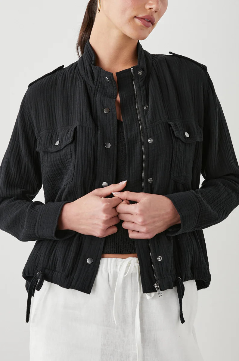 COLLINS JACKET - GAUZE BLACK | Rails