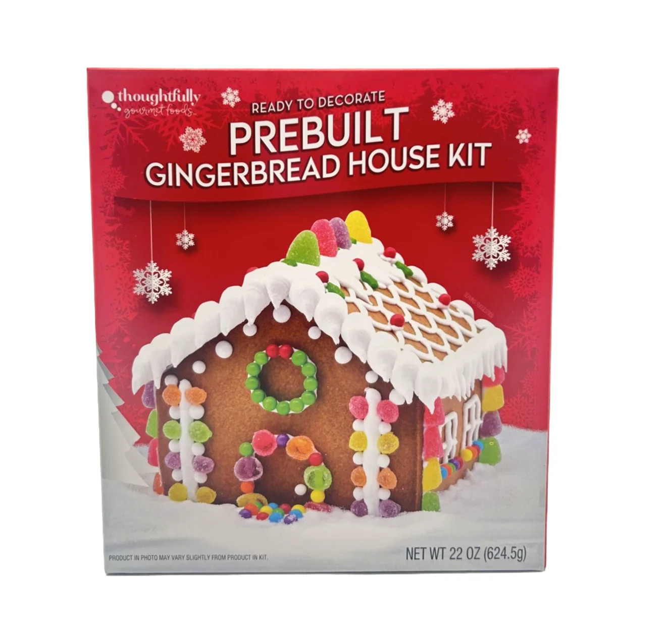 Christmas Pre-Built Gingerbread House Kit, Size 22 oz, Condition Dry, Contains Wheat and Soy | Walmart (US)