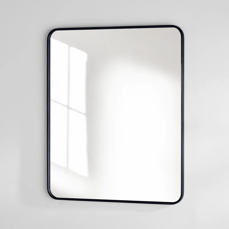 Sabine Metal Rounded Rectangle Wall Mirror | Wayfair North America