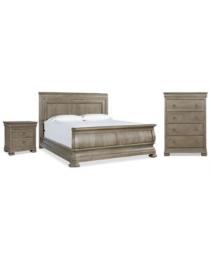 Reprise Driftwood Bedroom Furniture, 3-Pc. Set (King Bed, Nightstand & Chest) | Macys (US)