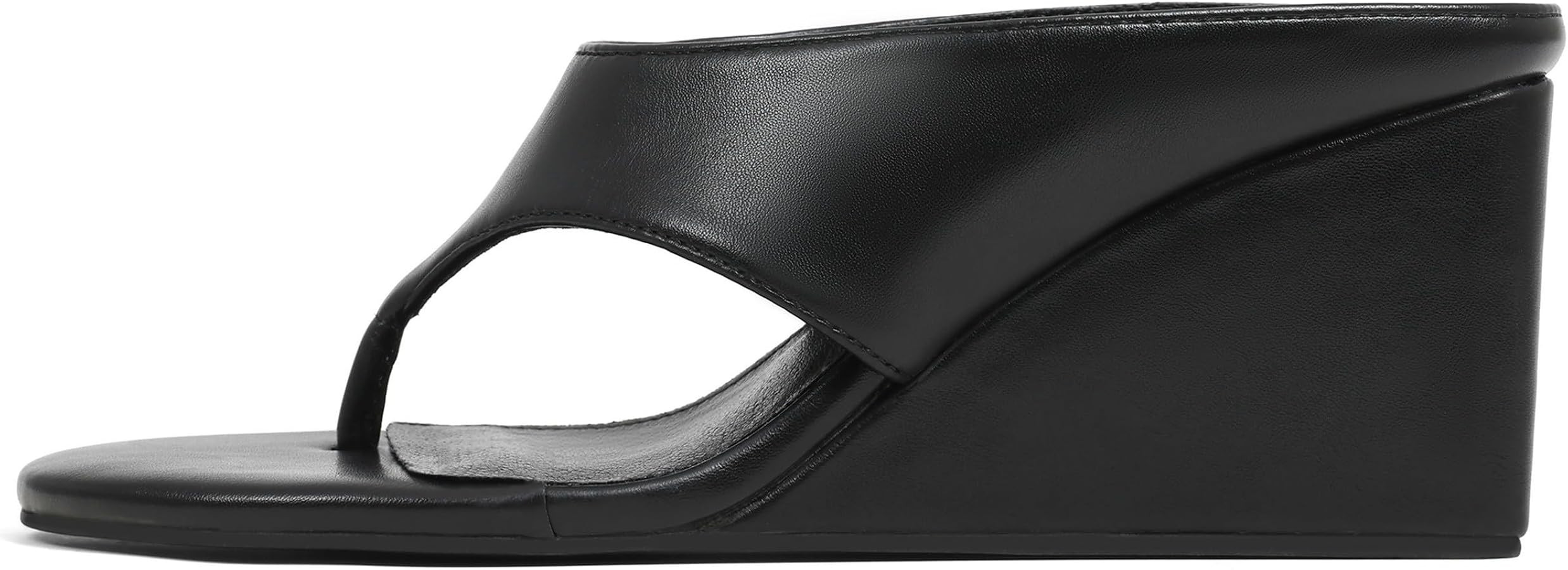 AMINUGAL Wedge Sandals for Women Trendy Dressy Summer Wedges Heels for Women Chunky Heel Open Rou... | Amazon (US)