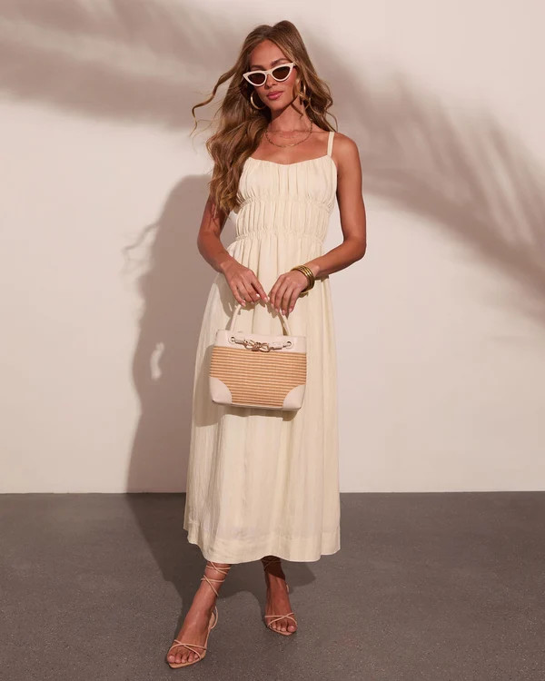 Lelanie Linen Blend Maxi Dress | VICI
