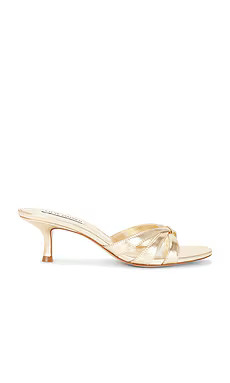 Steve Madden Cary Sandal in Gold Leather from Revolve.com | Revolve Clothing (Global)