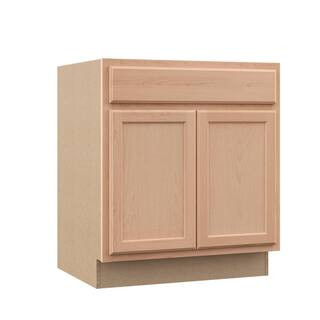 Recessed Panel 30 in. W x 24 in. D x 34.5 in. H Assembled Base Kitchen Cabinet in Unfinished | The Home Depot