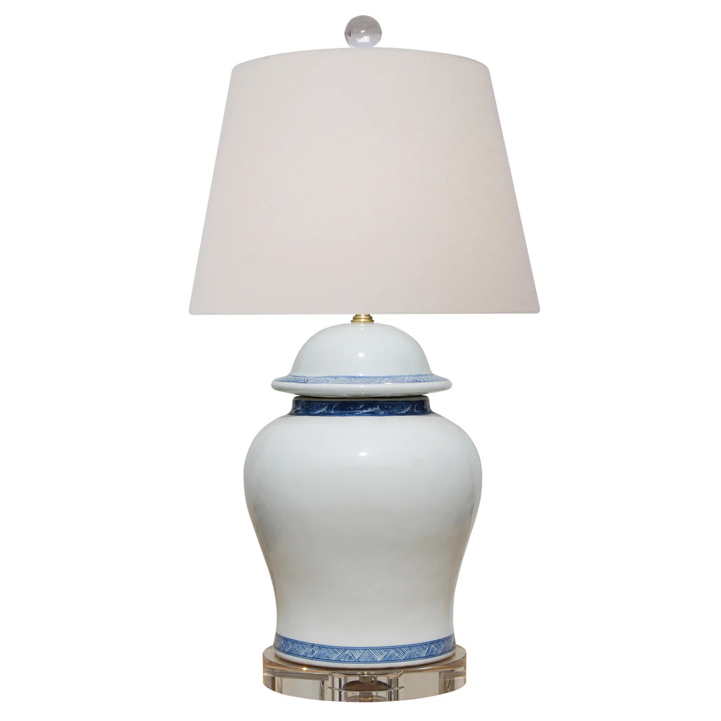 Cloud Blue Temple Jar Lamp | Mintwood Home