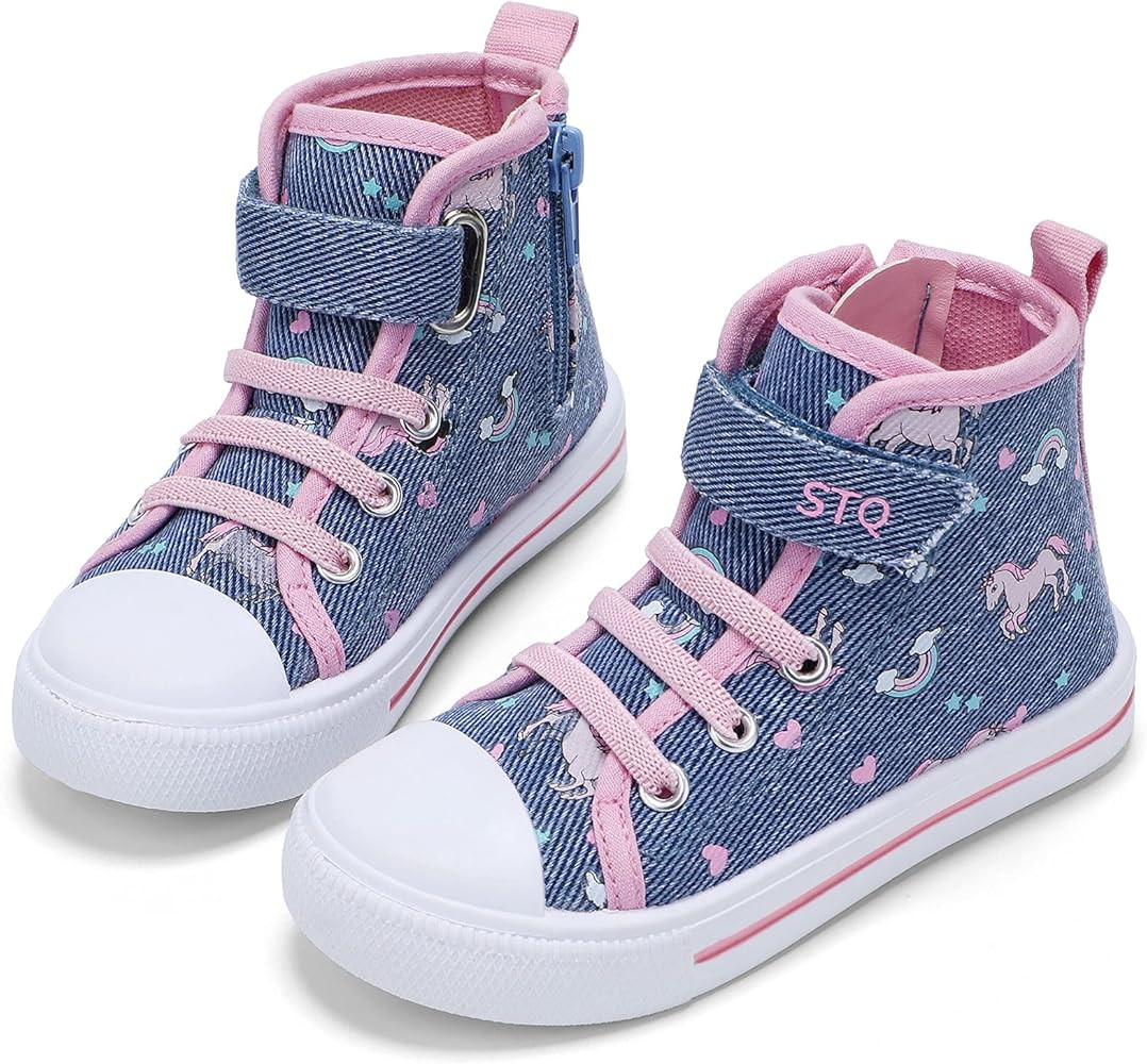 STQ Toddler Boys & Girls Slip On Canvas Sneakers | Amazon (US)