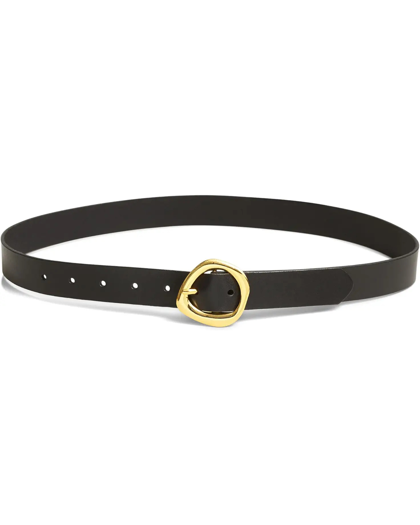 Madewell Sculpted-Buckle Leather Belt | Zappos