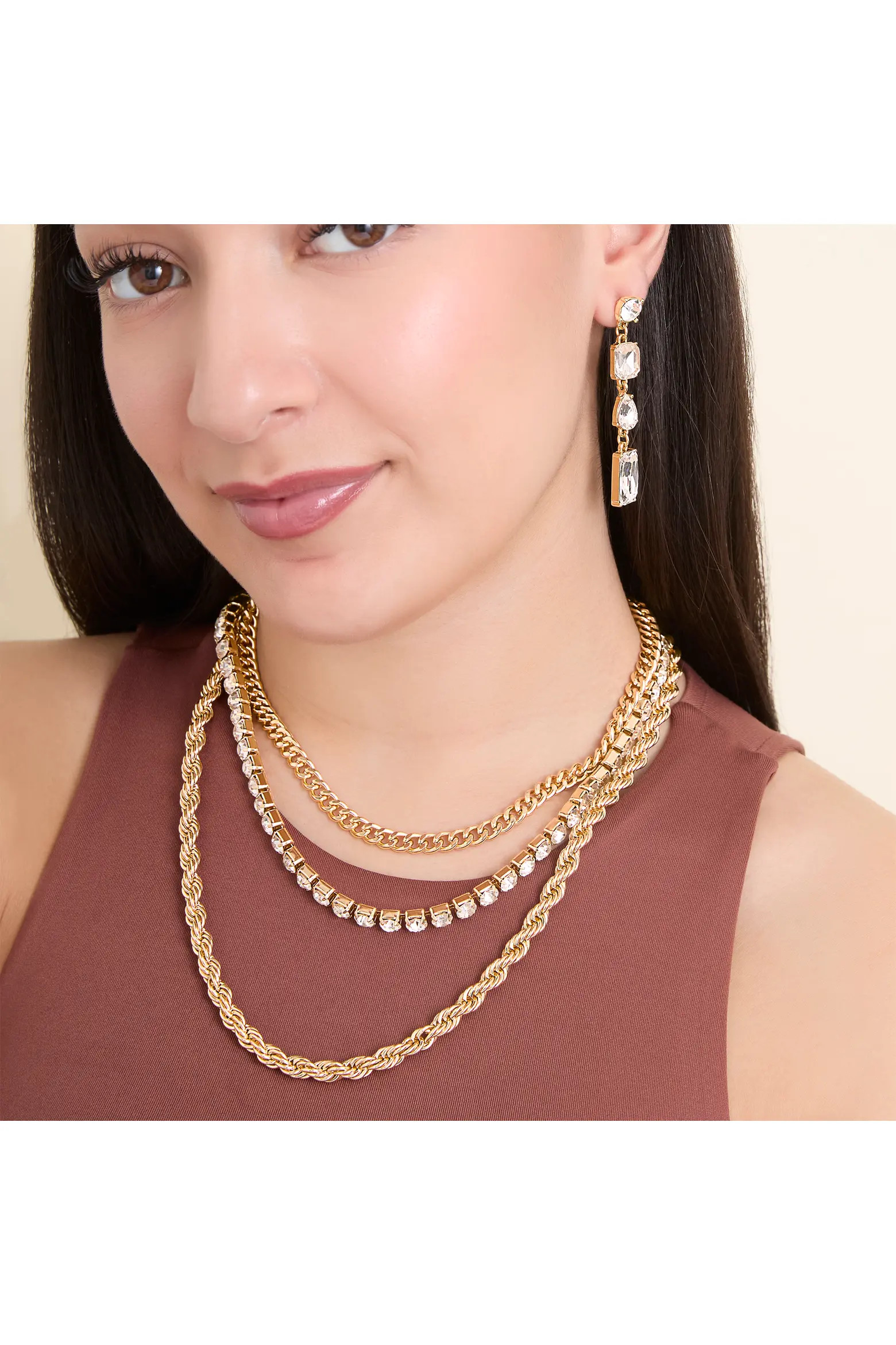 Jessica Simpson Crystal Cascade Statement Earrings (Women) | Nordstrom | Nordstrom