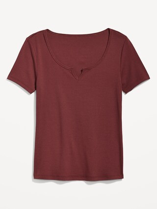 Fitted Rib-Knit T-Shirt for Women | Old Navy (US)